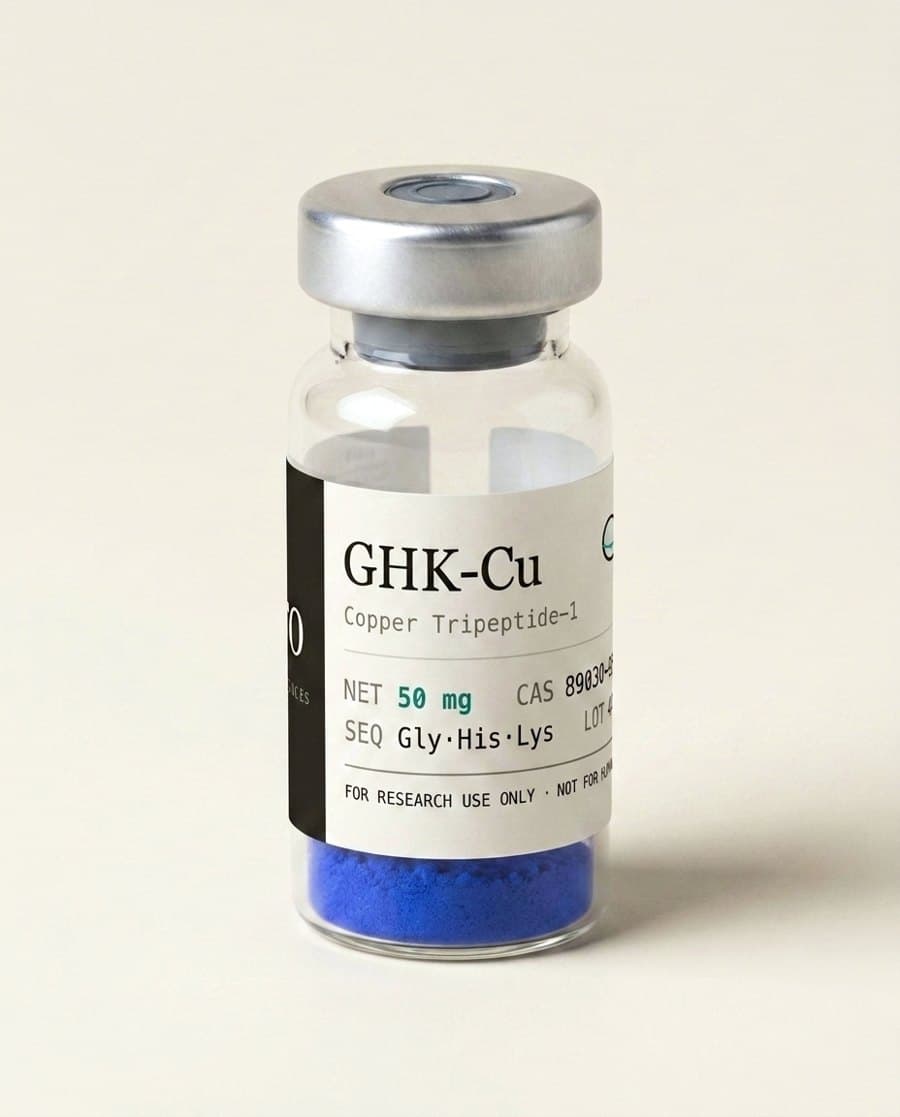 GHK-Cu vial, angled