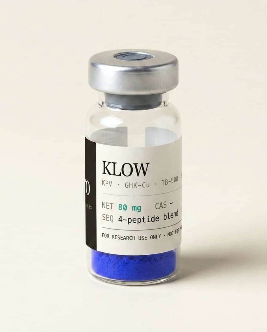 KLOW vial, angled