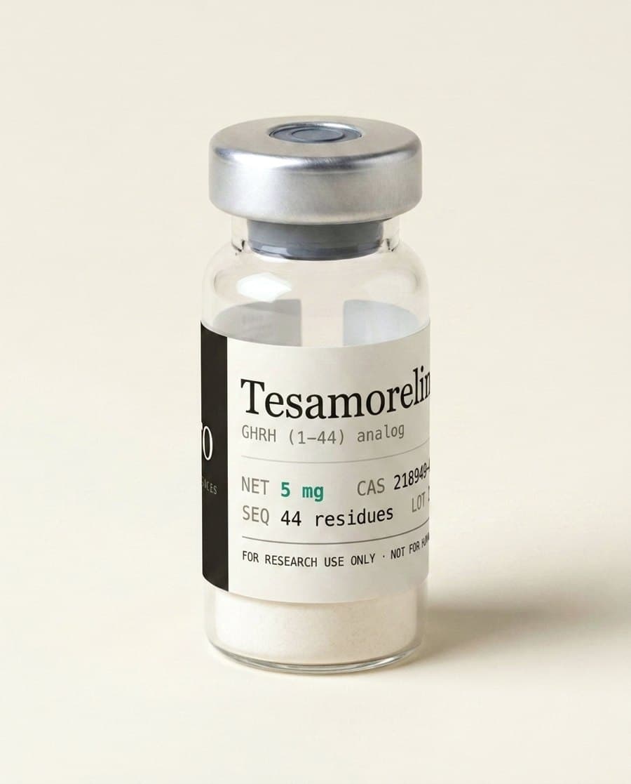 Tesamorelin vial, angled